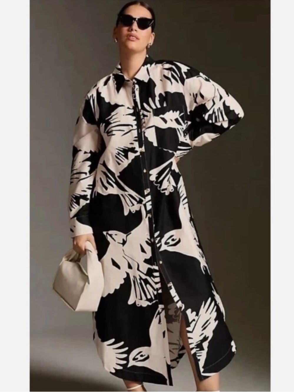 Anthropologie Maeve Soren Shirt Midi Dress